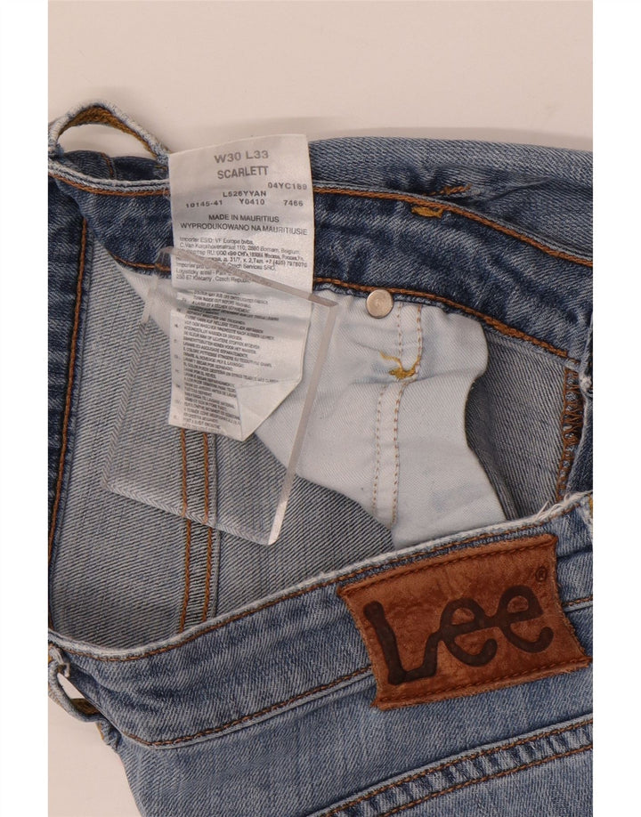 Męskie jeansy Lee Scarlett Slim W30 L30 Niebieskie bawełniane