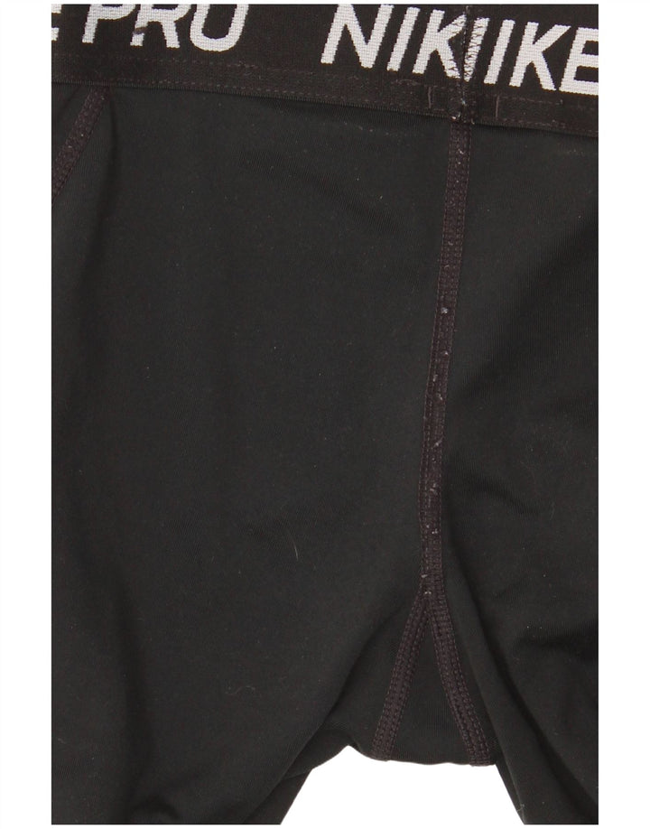 Dziewczęce legginsy Nike Dri Fit z grafiką, 9-10 lat, czarny poliester