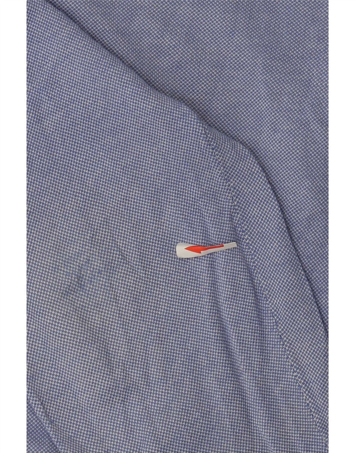 Męski sweter Massimo Dutti z dekoltem w kształcie litery V, duży, niebieski, bawełniany