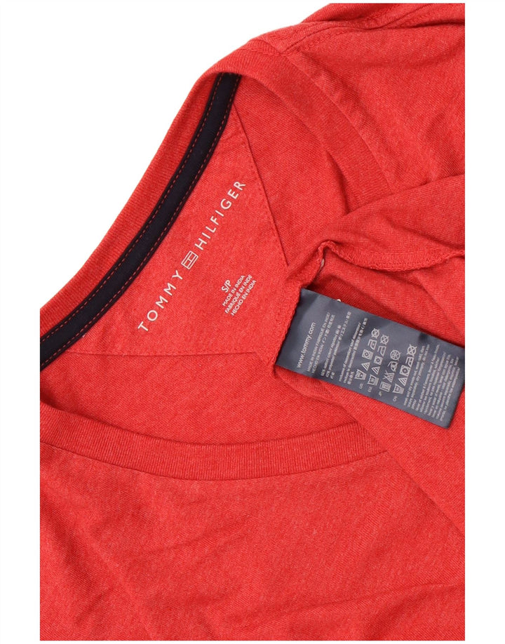T-shirt męski Tommy Hilfiger, mały, czerwony, bawełniany