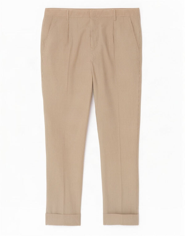 Spodnie Chino Męskie Hugo Boss EU 46 Small W32 L30 Beżowe Prążki