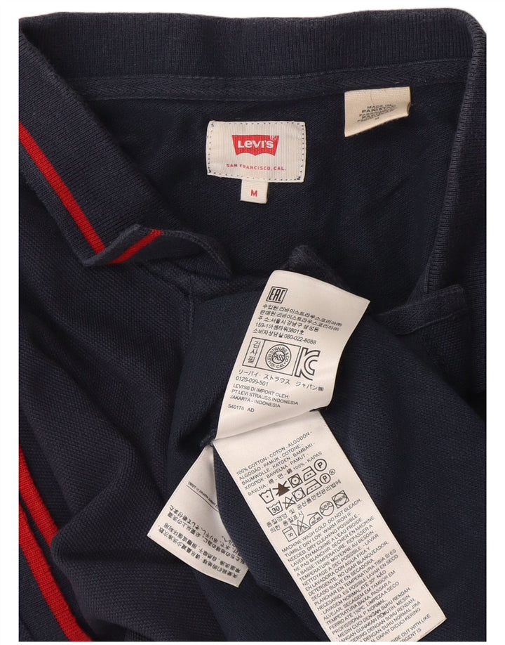 Męska koszulka polo Levi's, średnia, granatowa, bawełniana