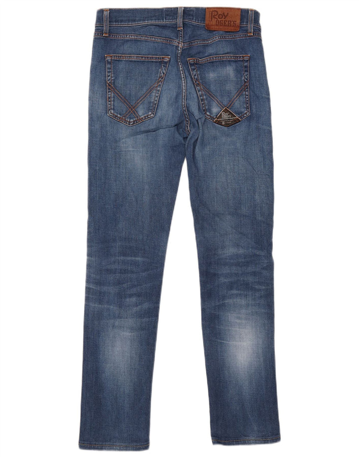 Męskie jeansy slim Roy Rogers W32 L29 Niebieskie bawełniane