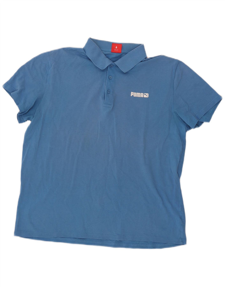Męska koszulka polo PUMA XL, niebieska, bawełniana