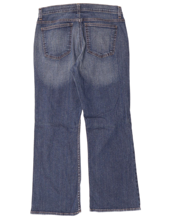 Damskie dżinsy DKNY Petites Bootcut US 10, duże, W30 L26, niebieska bawełna