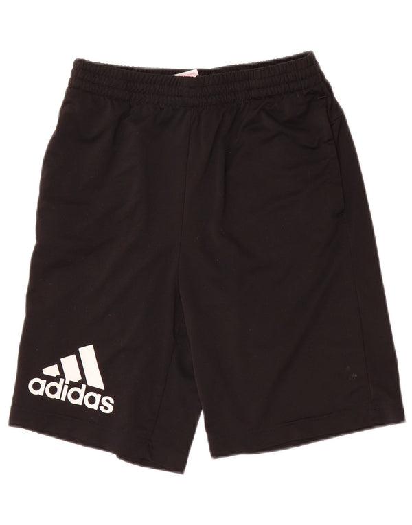 Chłopięce spodenki sportowe Adidas Climalite Graphic 13-14 lat Czarny poliester