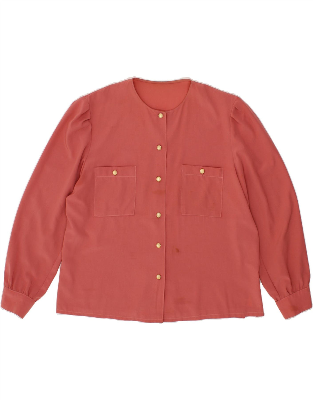 VINTAGE Womens Shirt Blouse UK 20 2XL Red Vintage Vintage and Second-Hand Vintage from Messina Hembry 