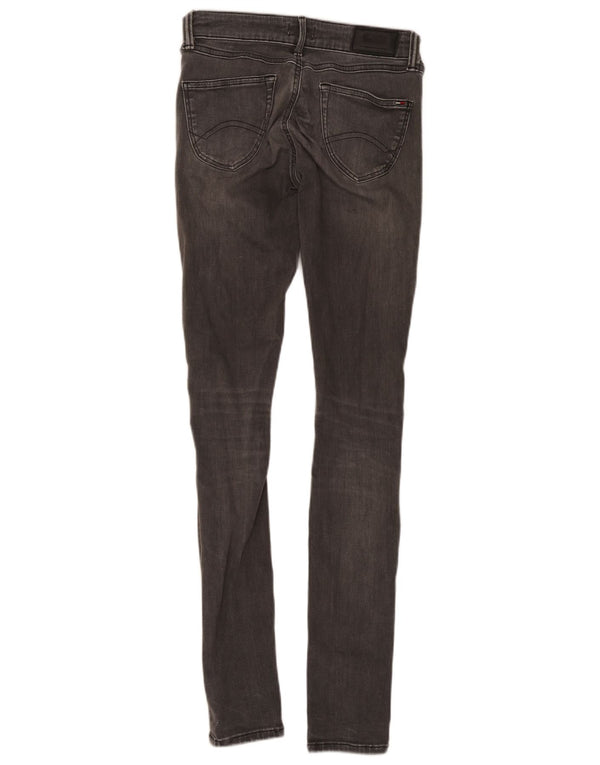 Męskie jeansy obcisłe Tommy Hilfiger Sophie z niską talią W27 L34 Szara bawełna