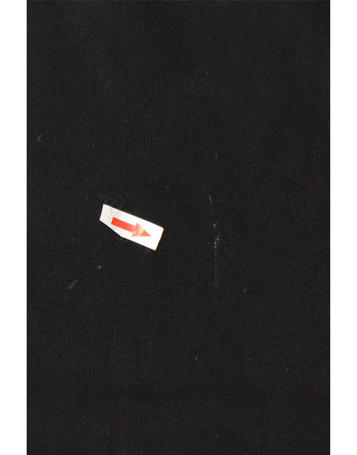 Damski krótki top Zara UK 14 Large, czarna wiskoza