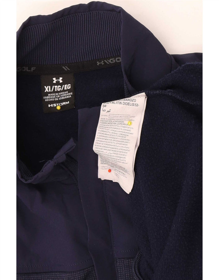 Męski sweter Under Armour z zamkiem błyskawicznym XL, granatowy, poliester