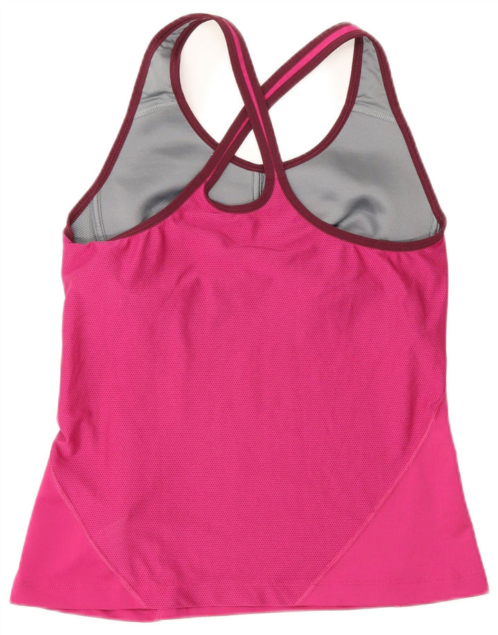 Damska koszulka z kamizelką Nike Dri Fit UK 14, duża, różowa, poliester