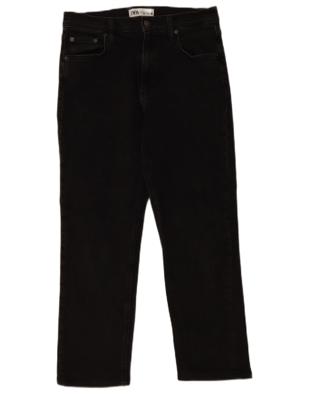 Krótkie jeansy damskie Zara EU 40 Medium W30 L26 czarne