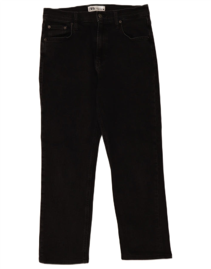 Krótkie jeansy damskie Zara EU 40 Medium W30 L26 czarne