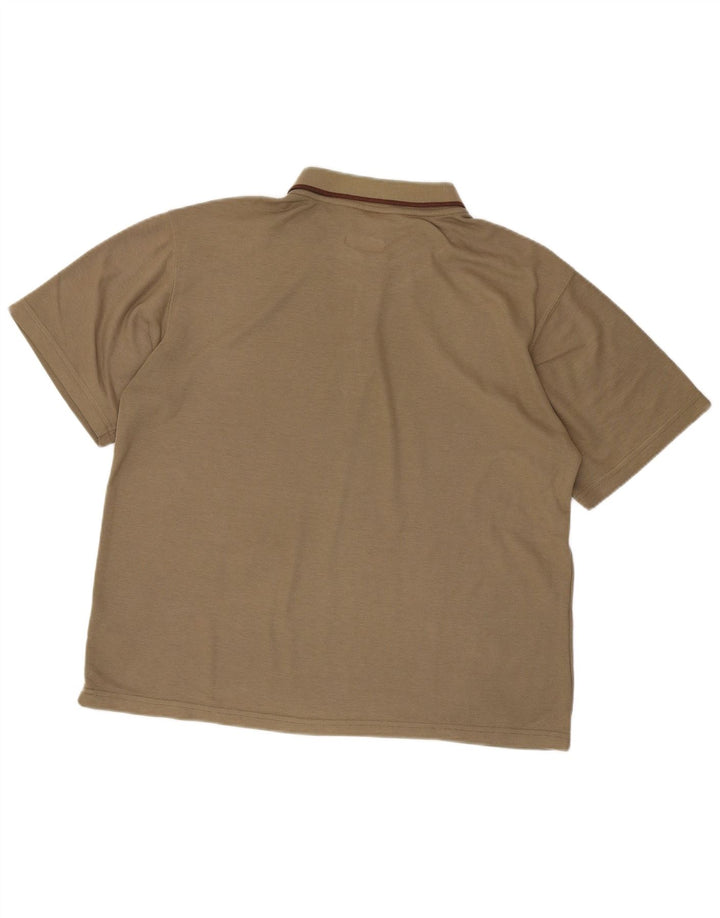Męska koszulka polo UMBRO, duża, khaki, poliester