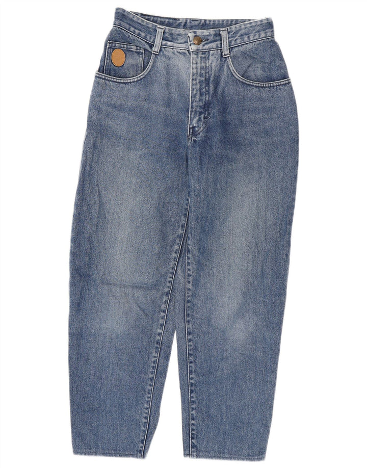 Damskie krótkie jeansy Trussardi W28 L24 Niebieskie bawełniane