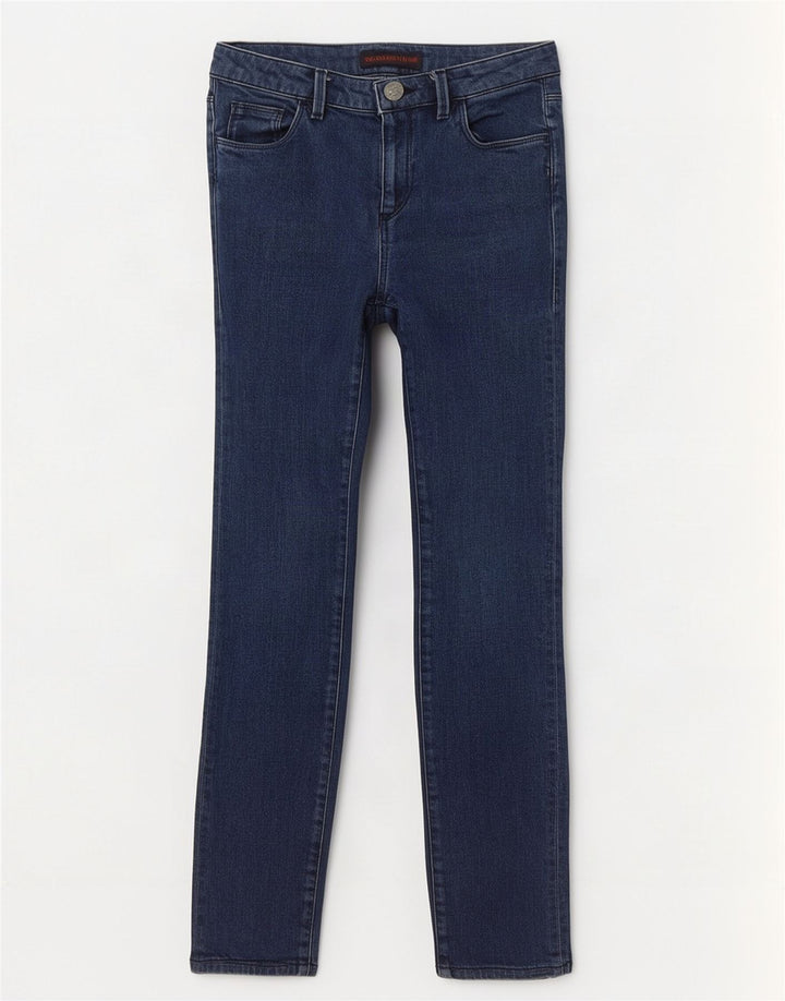 Damskie jeansy Skinny Trussardi W29 L28 granatowe