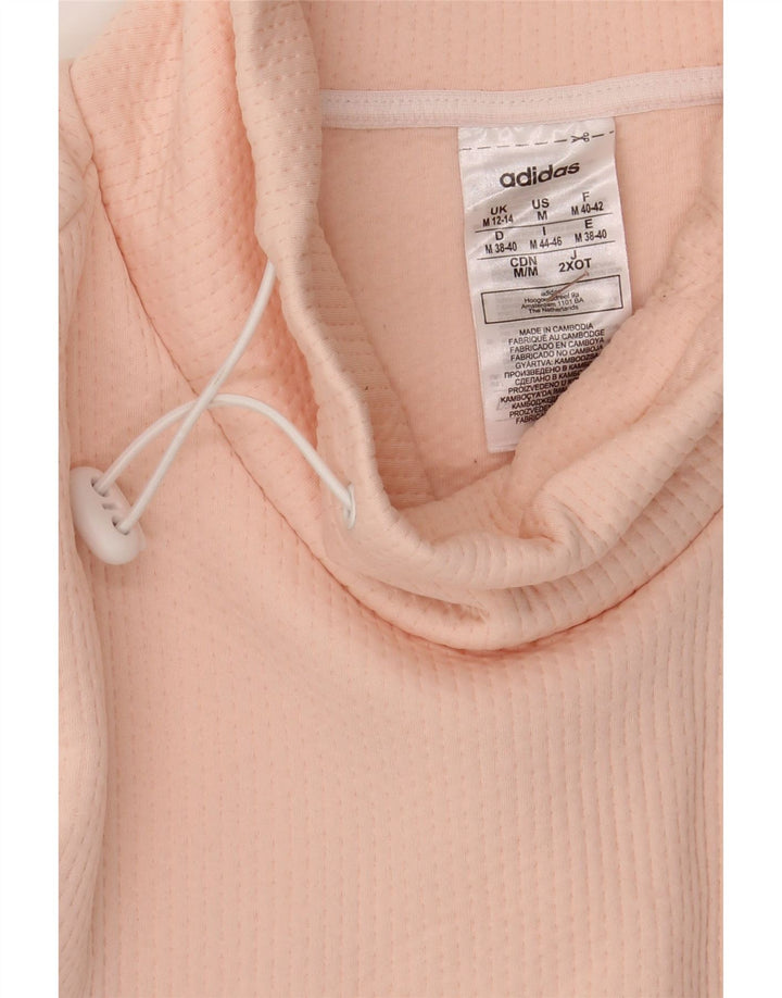 ADIDAS Womens Sweatshirt Jumper UK 12/14 Medium Pink Polyester Vintage Adidas and Second-Hand Adidas from Messina Hembry 