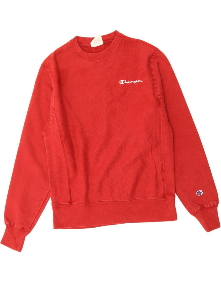 CHAMPION Mens Sweatshirt Jumper Small Red Vintage Champion and Second-Hand Champion from Messina Hembry 