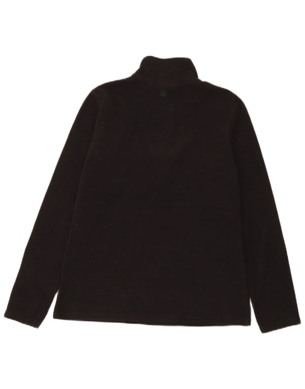 Damski sweter polarowy Mountain Warehouse z zamkiem błyskawicznym UK 14, średni czarny