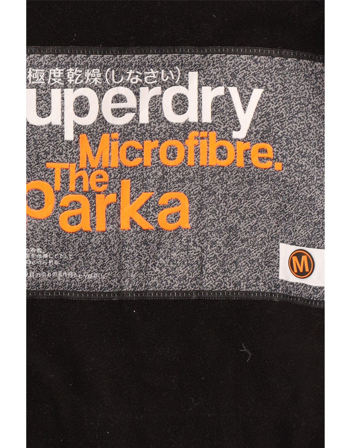 Męska kurtka parka z kapturem Superdry UK 38 Średni szary nylon