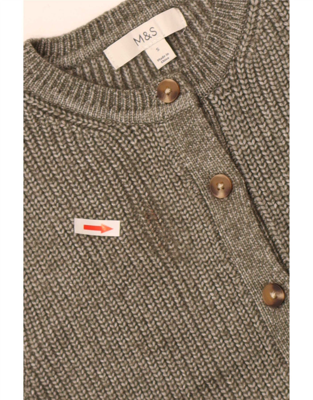 Marks & Spencer Damski sweter bez rękawów, UK 10, mały, szary