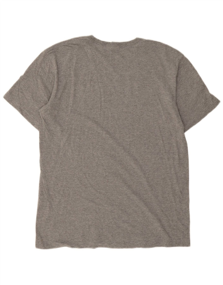 Męski T-shirt z grafiką Volcom, duży, szary