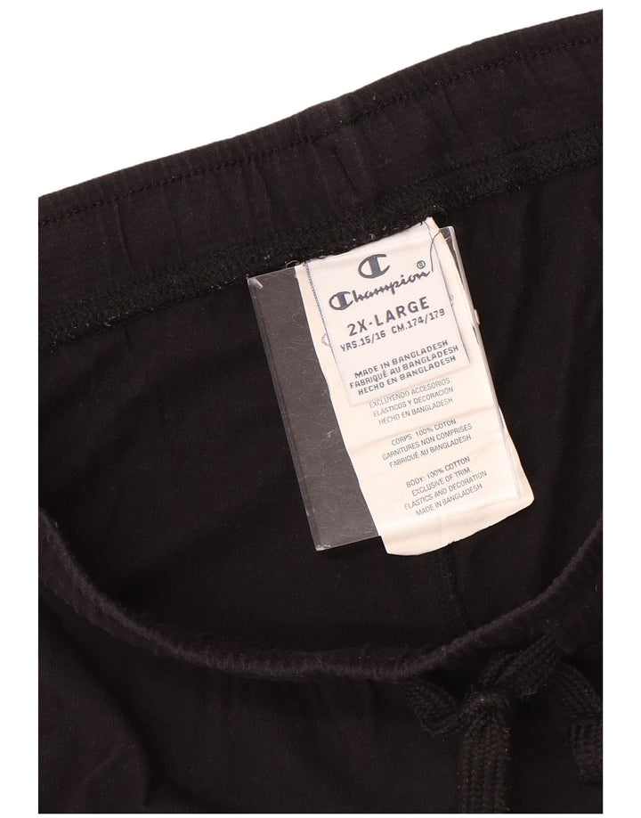 Spodenki sportowe CHAMPION dziewczęce 15-16 lat 2XL, czarne, bawełniane