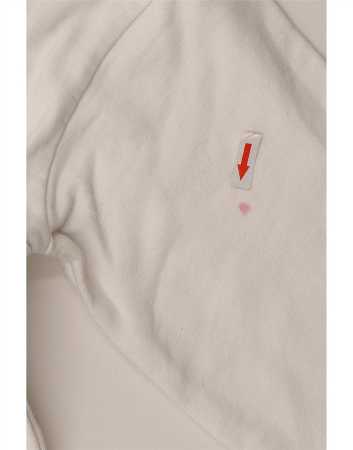 Damski sweter oversize z kapturem i grafiką LEVI'S UK 6 XS, biała bawełna