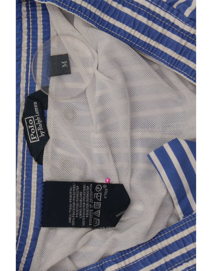 Męskie spodenki kąpielowe Polo Ralph Lauren, poliester w średnie niebieskie paski