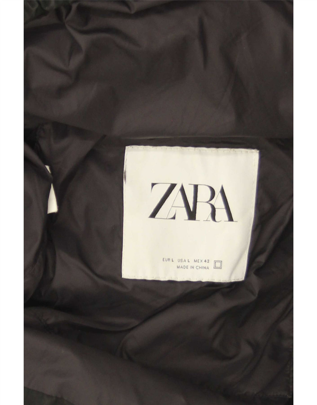 Męska ocieplana kurtka Zara UK 40, duża, czarna