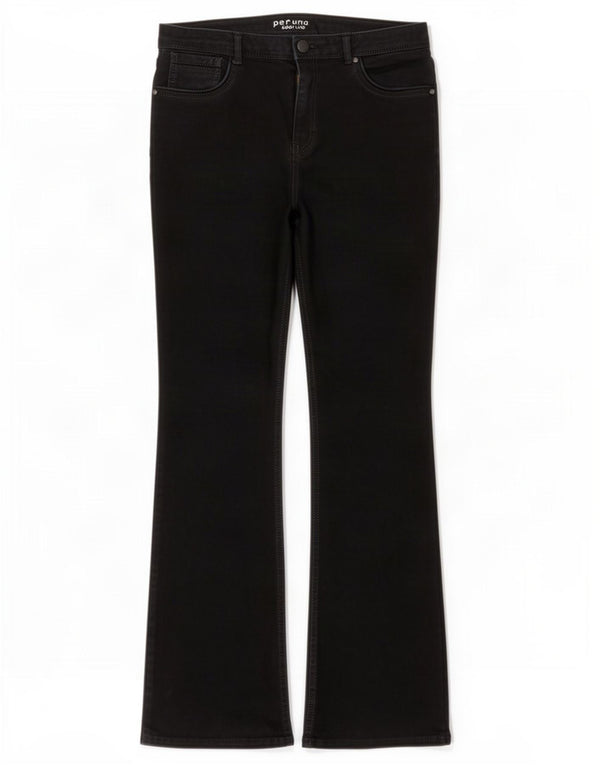 Marks & Spencer Damskie Per Una Bootcut Jeansy UK 14 Duże W32 L30 Czarne