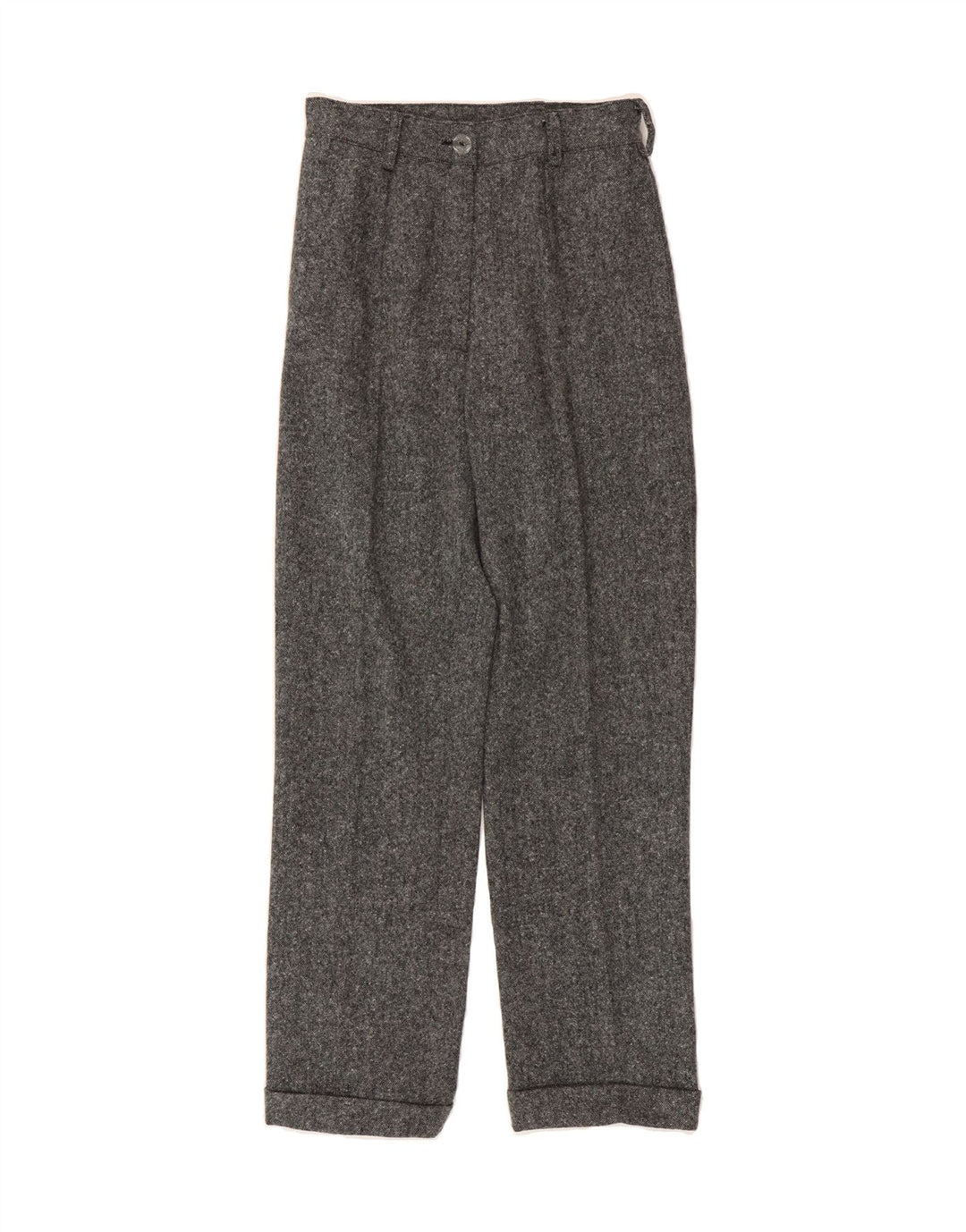 ANNA MARIA Womens Pegged Suit Trousers W27 L29 Grey Vintage Anna Maria and Second-Hand Anna Maria from Messina Hembry 