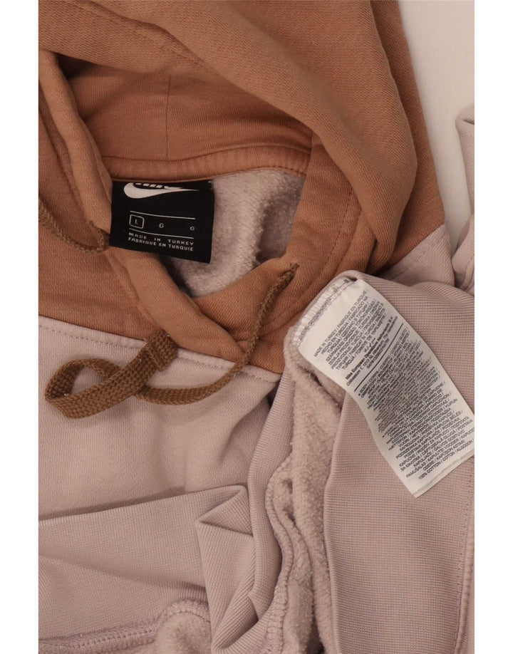 Damski sweter oversize z kapturem Nike UK 16, duży, wielokolorowy blok kolorów