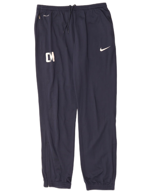 Męskie spodnie dresowe Nike Dri Fit Graphic, duże, granatowe