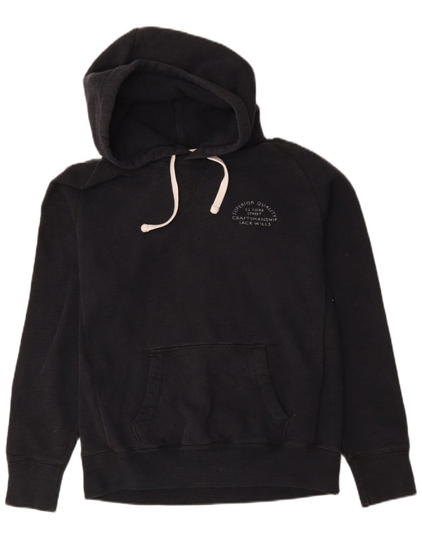 Męski sweter z kapturem Jack Wills, mały, czarny, bawełniany