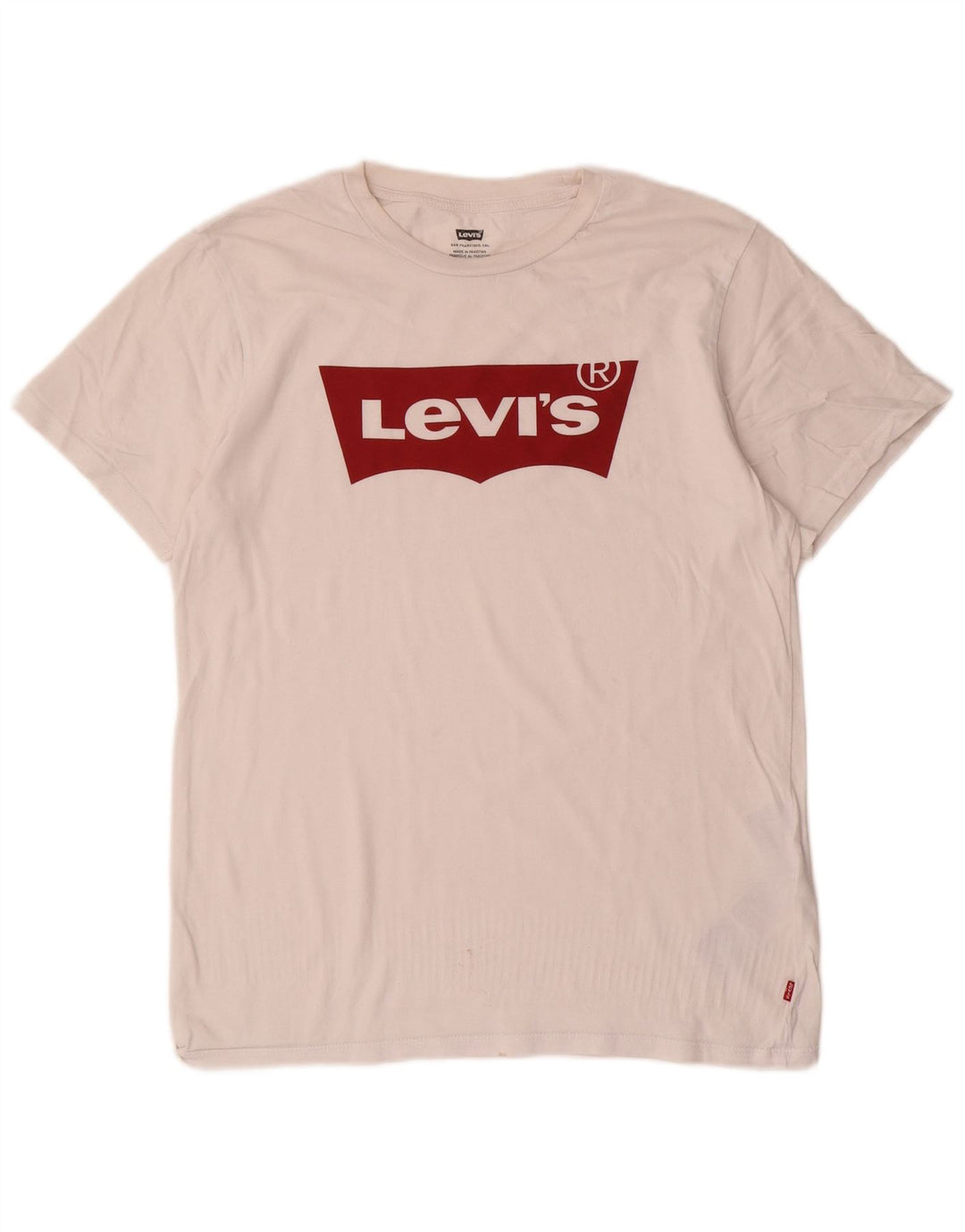 Męski T-shirt z grafiką Levi's, mały, biały, bawełniany