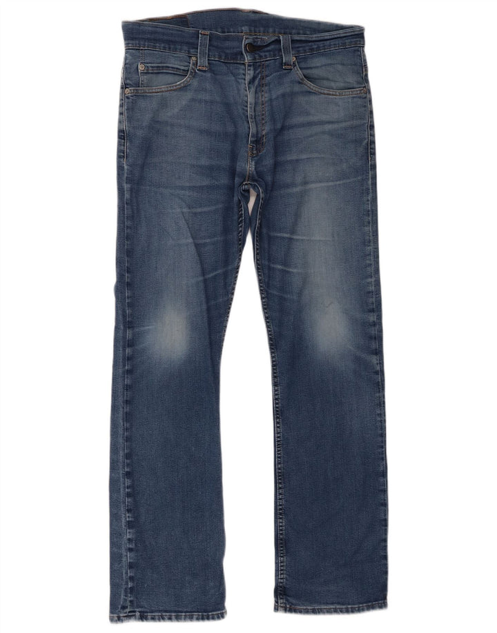 Męskie jeansy Levi's 506 Straight W34 L32 Niebieskie bawełniane