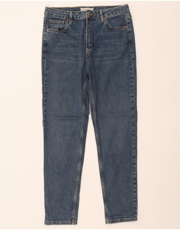 Damskie jeansy slim fit Topshop W32 L27 Niebieskie