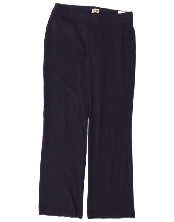 ADIDAS Womens Climalite Tracksuit Trousers UK 10 Small Navy Blue Polyester