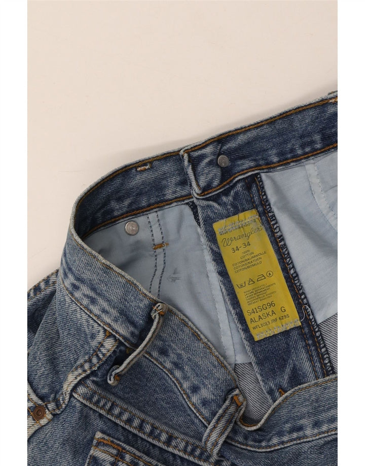 Męskie jeansy WRANGLER Alaska Straight W34 L27 Niebieskie, bawełniane