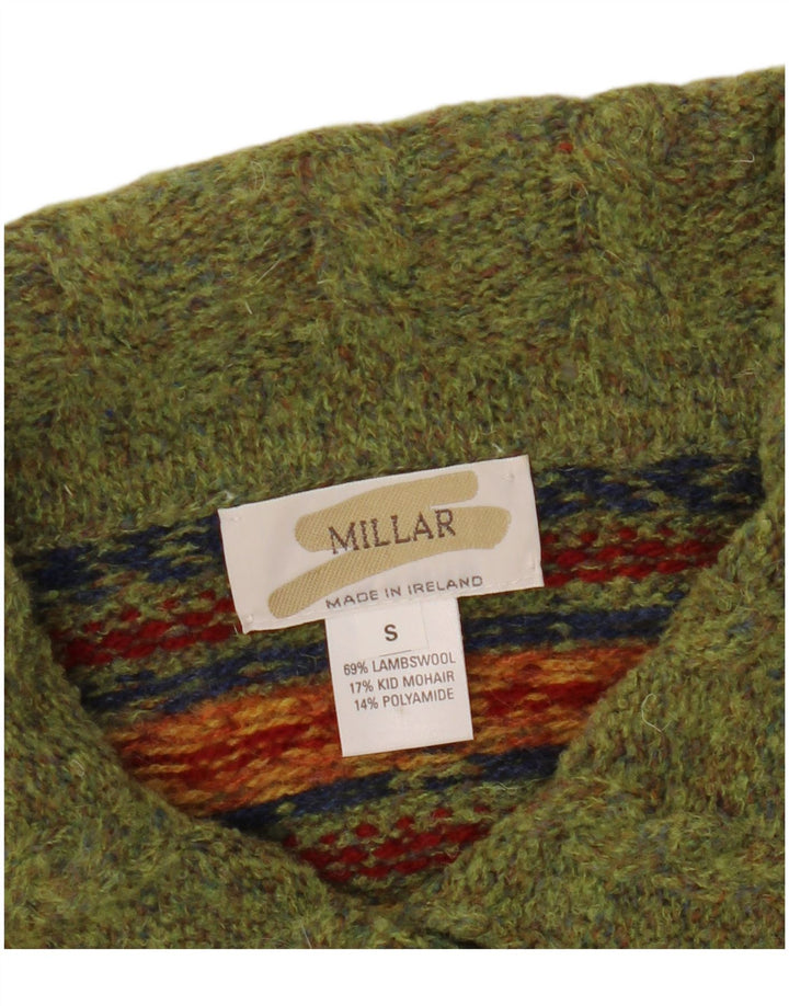 Sweter damski Millar Oversize Cardigan UK 10 Small Khaki Fair Isle