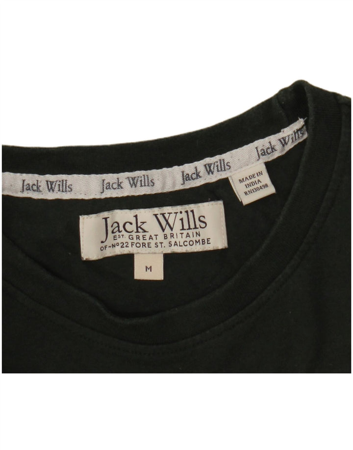 T-shirt męski Jack Wills Salcombe Devon, średni khaki