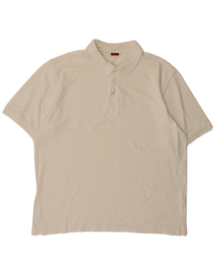 Męska koszulka polo Invicta, duża, biała, bawełniana