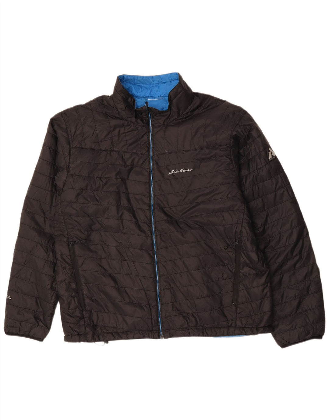 Męska ocieplana kurtka Eddie Bauer UK 42 XL, czarna, poliestrowa, sportowa