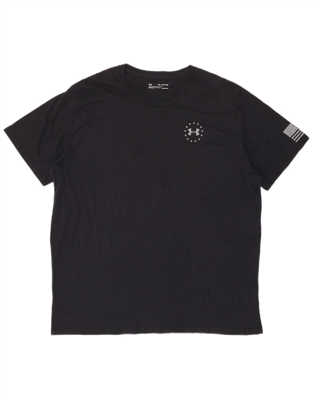 Męski t-shirt z grafiką UNDER ARMOUR Heat Gear 3XL w kolorze czarnym