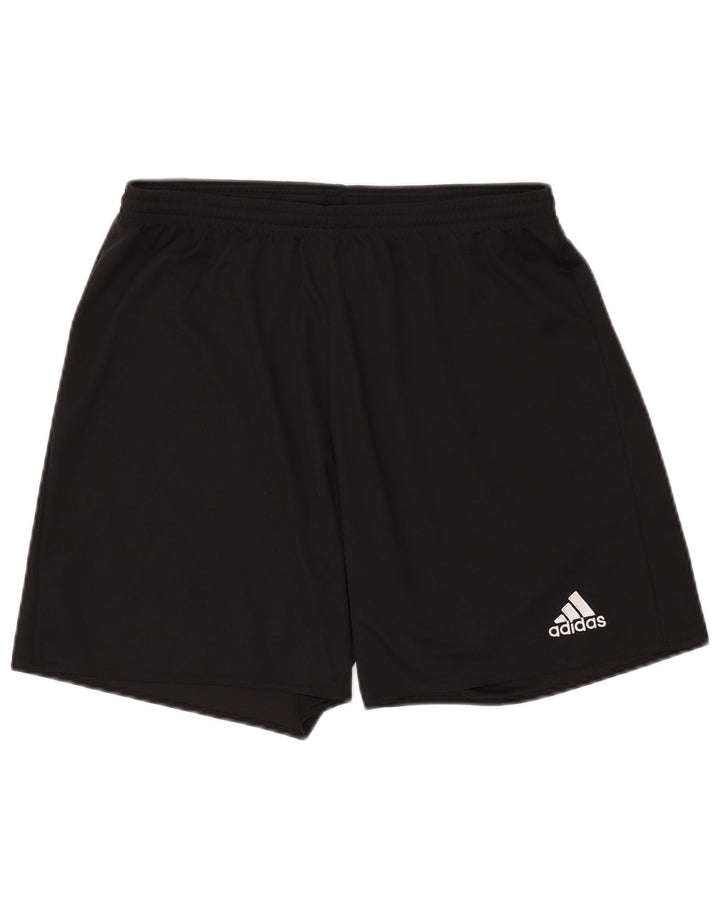 Męskie spodenki sportowe ADIDAS Climalite, duże, czarne, poliestrowe