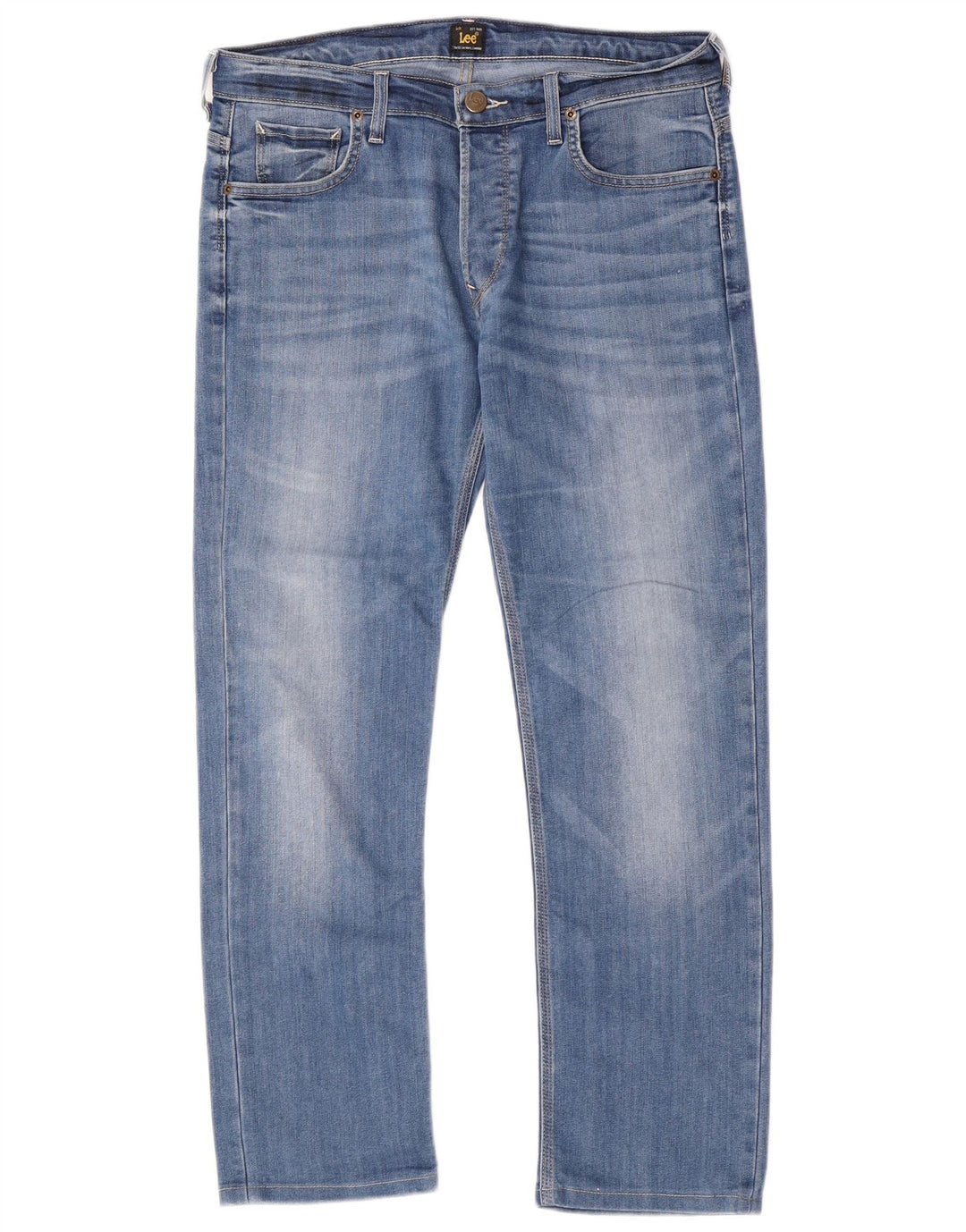 Męskie jeansy Lee Powell Slim W34 L28 Niebieskie bawełniane