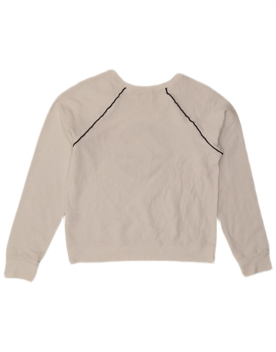 CONVERSE Damska bluza Chuck Taylor Crop Sweatshirt UK 12 Średnia biel