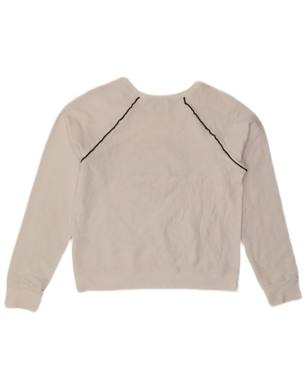 CONVERSE Damska bluza Chuck Taylor Crop Sweatshirt UK 12 Średnia biel