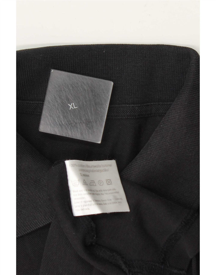 Męska koszulka polo Hugo Boss XL, czarna, bawełniana